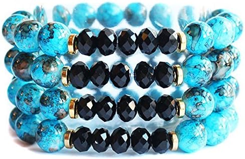 Stretch Crystal Beaded Stack Bracelet