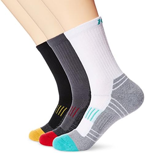 Kold Feet Men's Performance 3 Pairs Crew Socks For Golf Large BlackWhiteDK.Gray