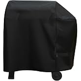 Intetiow Grill Cover for Weber Smoque 22" Pellet Cover, 600D Heavy Duty Waterproof Cover for Weber Smoque 22 Inch Wood Fired Pellet Smoker 3400607 Accessories