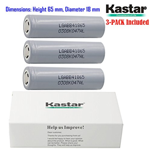 Kastar 18650 3 Pack Lgabb41865 Lithium Ion Battery Lg Quality ...