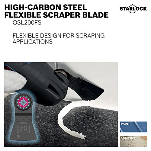 BOSCH Starlock Multi Tool Scraper, Long Oscillating Tool Blade for