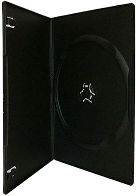 Maxtek 7mm Slim Black Single CD/DVD Case, 100 Pieces Pack.: Home & Kitchen