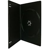Maxtek 7mm Slim Black Single CD/DVD Case, 50 Pieces Pack.