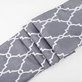 VIROSA Grey Moroccan Shower Curtain 180x180 cm Water Repellent Polyester view 4