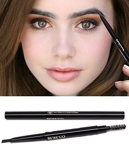 Waterproof Smudgeproof Longlasting Eyebrow Pencil Brow Liner Cruelty Free Sweatproof Drawing Eye Brow with Brush for Girls Women Novice (gray)