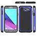 For Samsung Galaxy J3 Emerge / J3 Prime / J3 Mission / J3 Eclipse / J3 2017 / J3 Luna Pro / Sol 2 / Amp Prime 2 / Express Prime 2 Case, OEAGO Hybrid Dual Layer Defender Protective Case Cover (Blue)