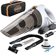 Portable Car Vacuum Cleaner: High Power Corded Handheld Vacuum w/ 16 Foot Cable - 12V - Best Car & Auto Ac