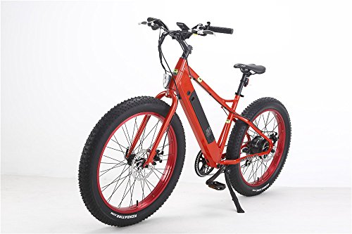 Bat-Bike Electric Bicycle Big Foot Electric Fat Tire Bike Metallic Red + GIFT