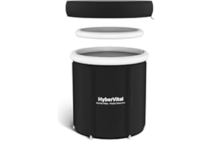 HYBERVITAL 99 Gallons Ice Bath Tub for Athletes, Extra Large Cold Plunge Tub for Recovery and Cold Water Therapy, Portable Inflatable Ice Bath for Home, Gym, Outdoor and Indoor Use