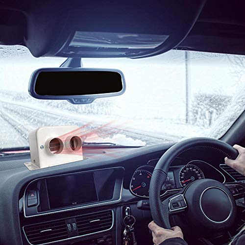blue--net 12V,500w 24V,800w Car Vehicle Fan Heater, Portable Car Windscreen Demister Defogger Compact Air Heater Heating Warmer Windscreen Car Heater Defroster