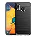 Muokctm for Samsung Galaxy A20/30 Case, Three Defense Built-in Screen Protector Rugged Hybrid Crystal Clear Full Body Fit Cover, with [Metal Ring] [Magnetic Support] Armor for Galaxy A20/30 (Black)