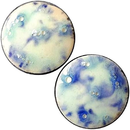 Pair - Northern Lights Ceramic Glass Ear Plugs with Essential Oils Diffuser for Scented Gauges (20mm l 13/16in)