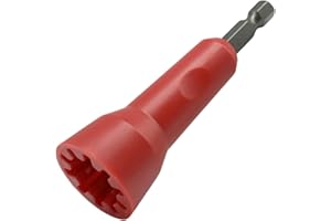 MITANSLE Wire Nut Twister,Ideal Electric Wire Nut Twister for Drill -1 PCS Wire Twisting Tool 1/4" Chuck Improve Efficiency Red