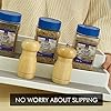 Semlos Expandable Spice Rack, 3-Tier Seasoning Shelf, Non-Slip Flavoring Organizer for Kitchen Pantry Cabinets Cosmetics…