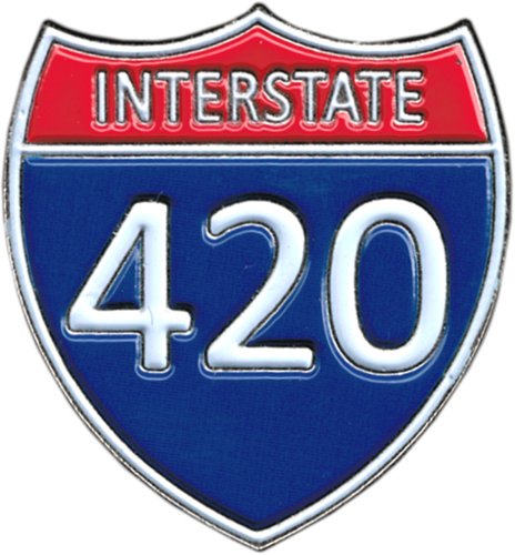 Interstate 420 - Highway Sign - Enamel Pin