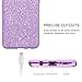 BENTOBEN Phone Case for Samsung Galaxy S9 Ultra Slim Luxury Glitter Sparkle Bling Protective Shockproof Shiny Girly Phone Cover Cases for Girls Women - Purple