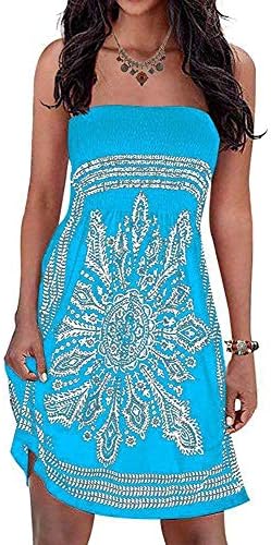 Initial Women Coverup Dress Strapless Beach Dress Bathing Suit Swimwear Coverups