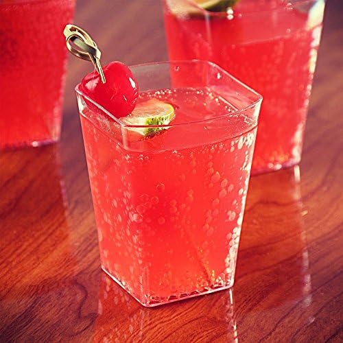 5oz Dessert Cup/Set 48 Piece with Spoons/Appetizer Bowls Clear Plastic Ice Cream Mousse Party Cups Fruit Salad Containers Party Shot Glass / Clear Disposable Plastic /100% Certified BPA-Free.