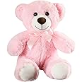 Hgplvxj Teddy Bear Stuffed Animals, 13 Inches Teddy Bear Plush Toy Birthday Christmas Valentine’s Day Gift for Kids Girlfriend (Pink)
