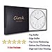 Rose Gold Wall Clock by SOULMATES-12 Inch Super Slim Frame-Non Ticking/Silent Sweep- with Gift Wrapped Package