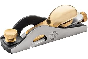 Bench Dog Rabbeting Block Plane – Hand Planer for Wood, Rabbet Plane for Woodworking, Full-Width Blade for Tenons & Clean 90° Corners