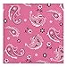 Creative Converting 317378 16 Count Paper Beverage Napkins, Pink Bandana Cowgirl
