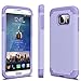 Tekcoo Galaxy S7 Case, [Tbaron Series] [Lavender] Shock Absorbing Hybrid Rubber Plastic Impact Defender Rugged Slim Hard Case Cover Shell for Samsung Galaxy S7 S VII G930 GS7 All Carriers