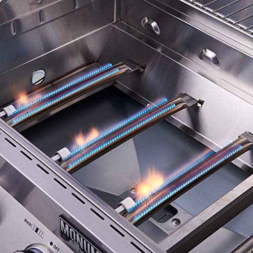 Monument Grills Larger 4Burner Propane Gas Grills Stainless Steel