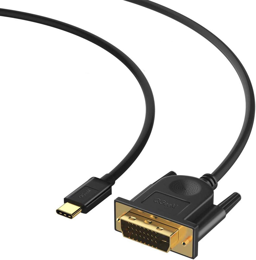 USB C to DVI Cable Adapter,QGEEM Thunderbolt 3 to DVI Amazon.co.uk Electronics