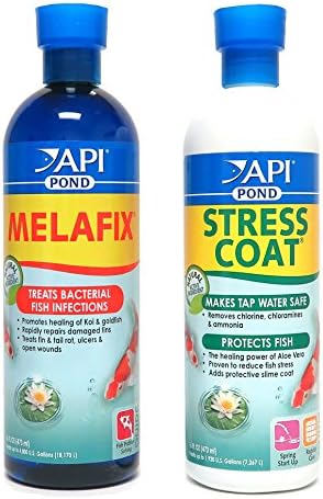API Pond Care Bundle, MelaFix & Stress Coat, 16-Ounce