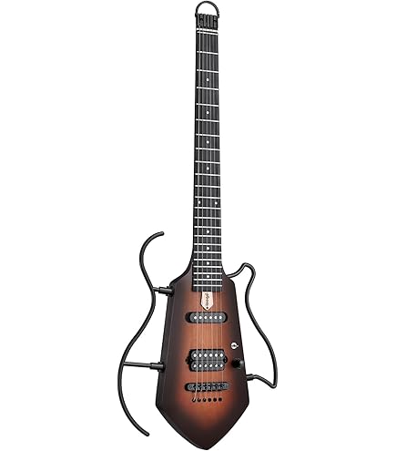 ギター Hofner since 1887 Travel Electric Guitar Hofner Full-Size Shorty Electric Travel Guitar with Case, Blue