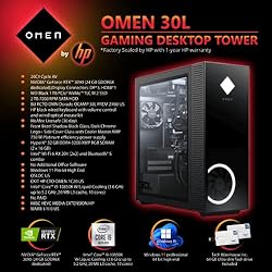 HP OMEN Gaming Desktop Tower 30L i9-10850K W/Liquid