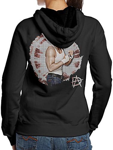 BNBN Women's Dean Wrestler Ambrose Hooded Sweatshirt On The Back Size S Black