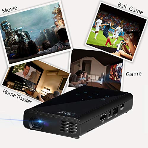 DLP Pico Projector + Power Bank, Fugetek FG-957 High Resolution Pocket Size Home Theater - 5x2.5x0.75in, 1080i/p Compatible, 150 Minutes Battery Life, US Warranty And Support (Renewed) - Thumbnail 6