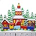 MorTime 24 Day Advent Calendar Premium Christmas Décor | Painted Characters | 100% Wood Construction | Cute Holiday Decoration | Measures (Large)