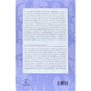 Gramatica descriptiva de la lengua espanola / Descriptive Grammar of Spanish Language (Nebrija y Bello / Nebrija and Bello) (Spanish Edition)