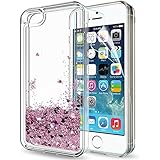 LeYi Compatible for iPhone SE Case (2016), iPhone 5S Case, iPhone 5 Case with 2pcs Tempered Glass Screen Protector for Girls
