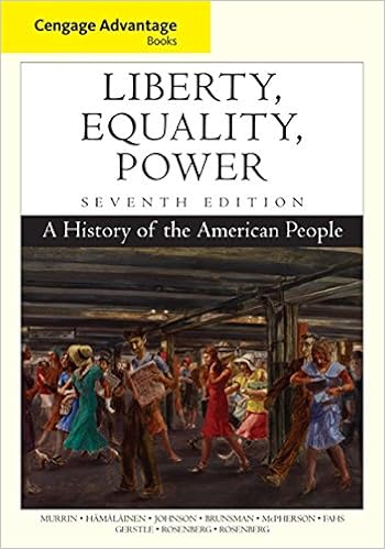  Cengage Advantage Books Liberty Equality Power A History Of The American People 9781305492875 Murrin John M Hamalainen Pekka Johnson Paul E Brunsman Denver Mcpherson James M Books