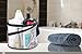 Foldable Shower Caddy - Collapsible, Portable, Drainage Hole, Carry Handle, Large Compartments. Great Organizer for Camp, Travel, Gym, and Dorm. (Black)