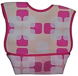 Dex Baby Dura Bib Crum Catcher - Geo Bib, Pink,OneSize,Pink