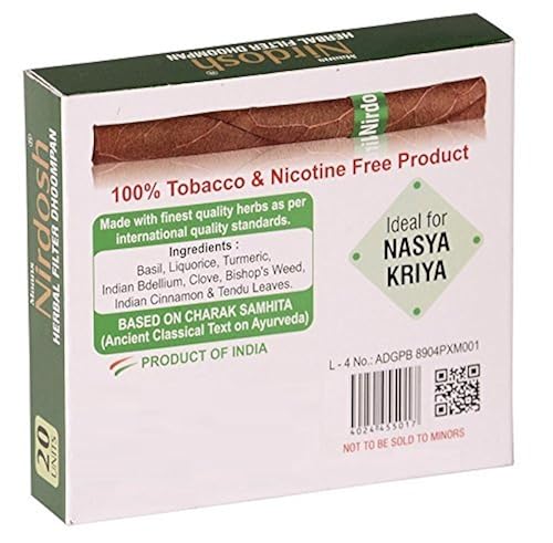 Nirdosh Tobacco & Nicotine FREE Herbal Cigarettes - 1 carton of 30 packs!!  by Nirdosh in Dubai - UAE