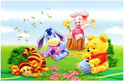 JHK (23.6x35.4inch) 5D diamond embroidery Winnie The Pooh full painting diamond DIY painting mosaic diamonds Kit round Drill