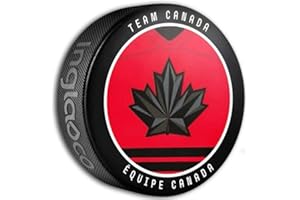 2026 Team Canada Olympics Inglasco Home Jersey Souvenir Hockey Puck - Red