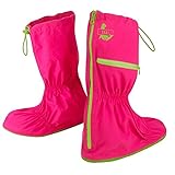 Seal Shoe Covers- Women's Water Resistant Shoe and Boot Covers- A Durable, Lightweight and Fashionable Alternative to Rain Boots (Pink/Small)