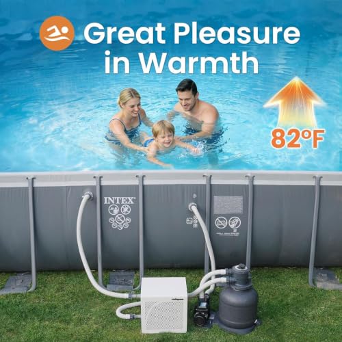 Vidapool 16,000 BTU Swimming Pool Heater 7.5 COP Electric Pool Heat Pump for Above Ground and Inground Pools Heating and Cooling Smart WiFi Control Pools Up to,5000 Gallons