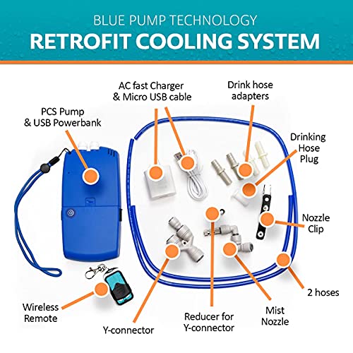 EXTREMEMIST Backpack Misting System Retrofit Kit Convert Your Hydration Backpack to Spray a