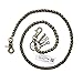 UNIQSUM Simple Rope shape wallet chain Biker Punk Jean Key chain (31inch, Bronze)