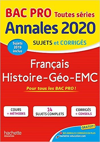 Annales Bac 2020 Hist Geo Francais Bac Pro Annales Du Bac French Edition Prost Alain Corlin Michel Valentin Loic 9782017082859 Amazon Com Books