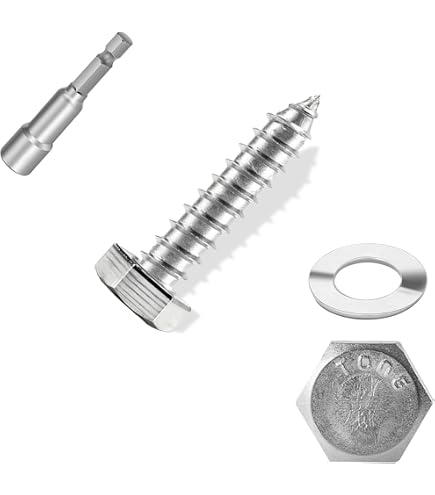 Hard-to-Find Fastener Hex Lag Screws – 1/4 X 1-1/4 Inch, Zinc Plated Steel, 100-Piece, 7/16 Wrench Size