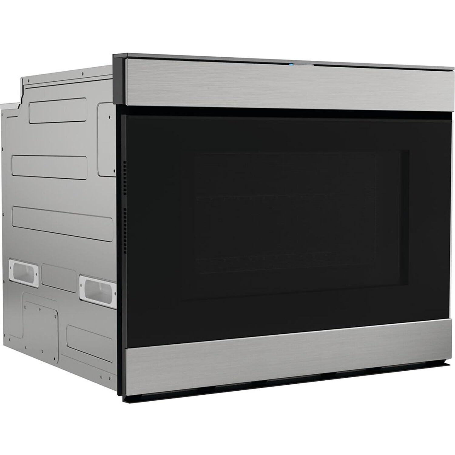 SHARP SMD2499FS Smart Convection Microwave Drawer Oven with Easy Wave Open, 24-inch, 1.4 Cubic Feet, 950 Watt, Concealed Glass Touch Control Panel, Works with Alexa Certified, Edge to Edge Black Glass